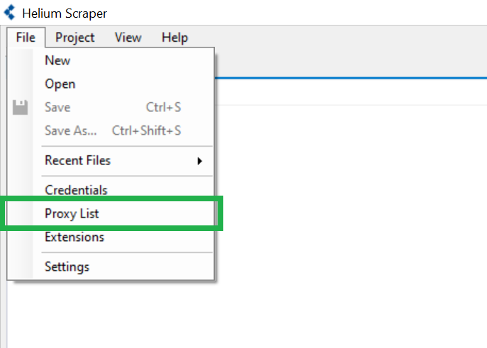 Helium scraper proxy list